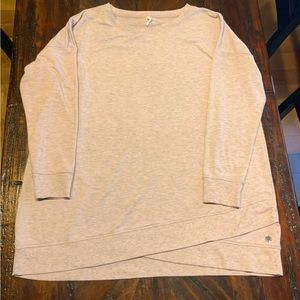 Ideologically pink & gray sweatshirt